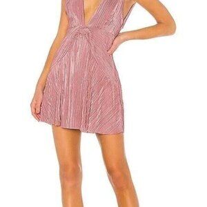 NWT Free People Twist And Shout Desert Rose Pink Mini Dress Women's Size 4